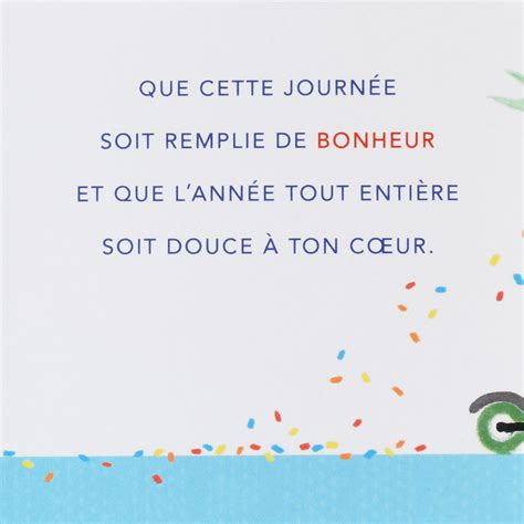 Happy Moments and Days French-Language Birthday Card - Greeting Cards ...