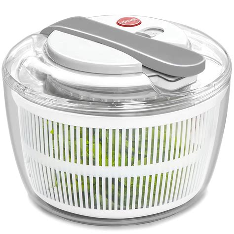 Supvox® Salad Spinner 3L Manual Salad Dryer with Bowl Effortless Press ...