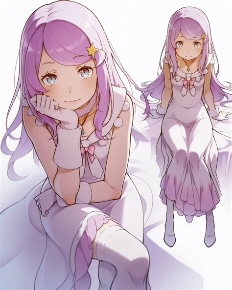 Re:zero anastasia hoshin, Demonic expression , hair accessory - SeaArt AI
