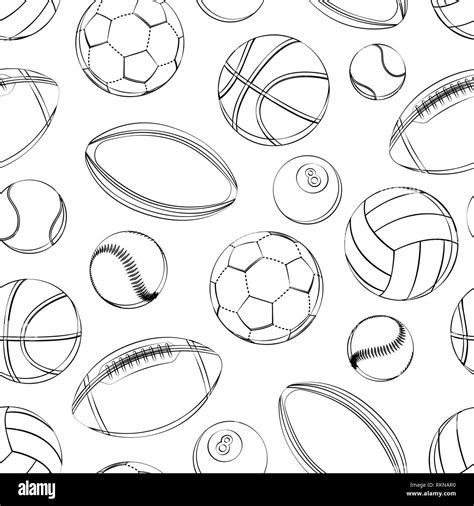 Sports Balls Outline at Richard Buffum blog