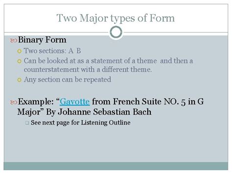 Image result for Examples of Musical Form