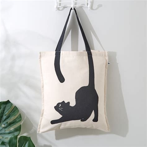 Buy Garnet Cat Print Tote Bag from Home Centre at just INR 199.0