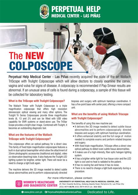COLPOSCOPY BIOPSY - Perpetual Help Medical Center
