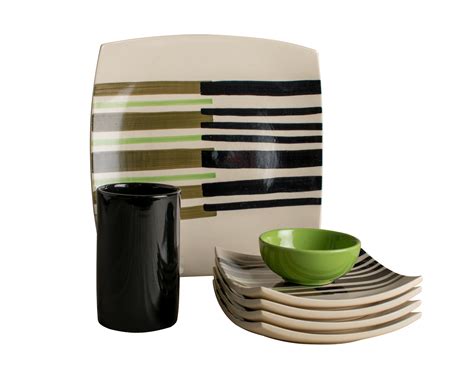 The Ray Tapas Set - Olive & Black – Contemporary Arts & Crafts