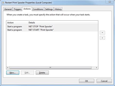 Image result for Task Scheduler PowerShell Restart Service