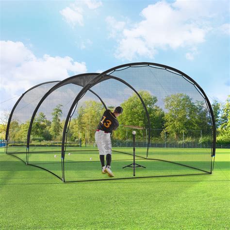 20ft Baseball Batting Cage Net, Fully Enclosed Baseball & Softball ...