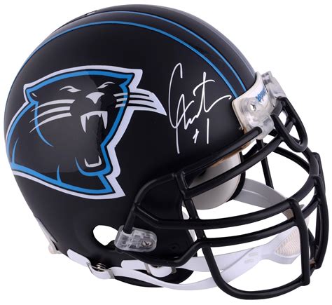 Autographed Cam Newton Carolina Panthers Authentic Helmet Black Matte ...