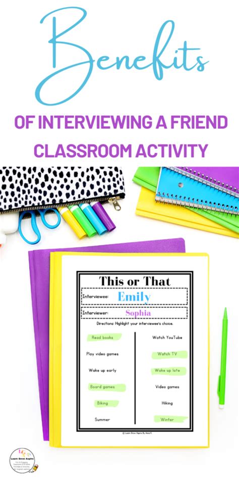 Friend Interview Worksheet 的图像结果