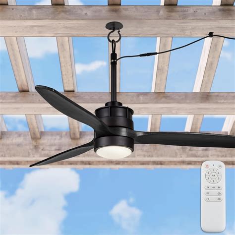 EKIZNSN 42 Inch Waterproof Outdoor Ceiling Fan for Gazebo with Hook ...