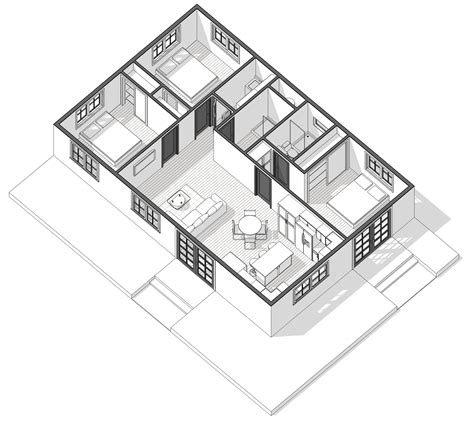 3 bedroom ADU floor plan – 1000 sq ft – ADU Builder Designer Contractor ...