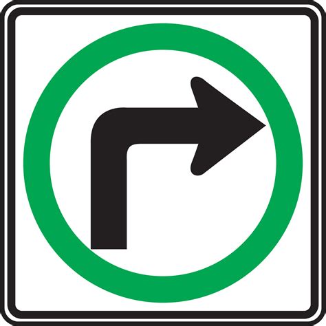 Right Turn Sign W1 1a Turn Sharp Curve With MPH Sign