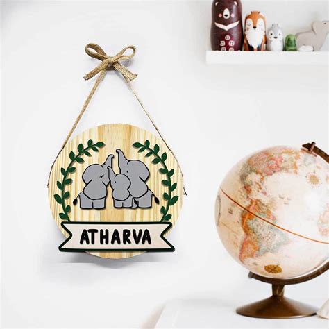 Buy Personalised Wooden Wall Lamp Online - Housewarming Gift – Bigsmall.in