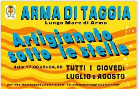 Artigianato sotto le stelle, Arma di Taggia, San Bartolomeo Al Mare, 17 ...