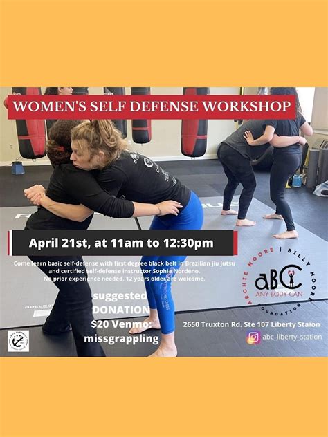 Womens self-defense class at Any Body Can Youth Foundation, San Diego ...