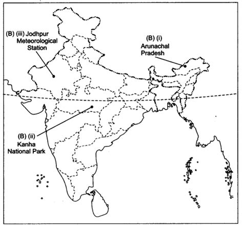 Locate and label the following on the given map - CBSE Class 9 Social ...
