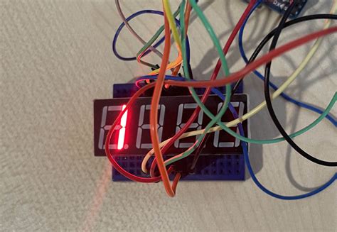 4 Digit 7-Segment Display Arduino 的图像结果