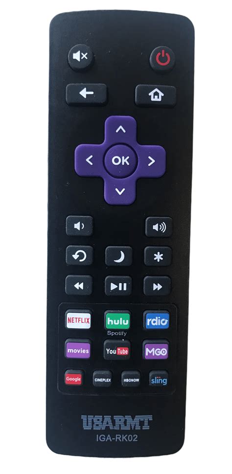 Insignia ROKU IGA-RK02 Universal Replacement Remote Control. Suitable ...