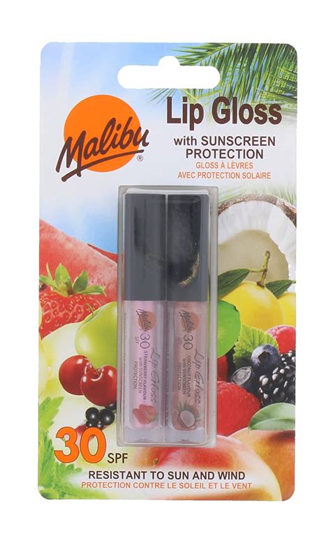 Buy Malibu Spf 30 Coconut And Strawberry Flavour Lip Gloss, 2-Piece ...