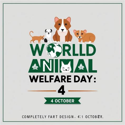 World animal welfare day celebration design | Premium AI-generated image