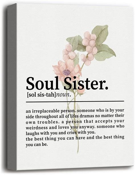 AXXPosters-Soul Sister Canvas Wall Art Decor, Soul Sister Definition ...