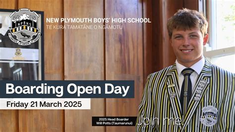 Boarding School Open Day, New Plymouth Boys' High School, 21 March 2025 ...