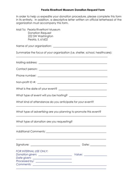 Product Donation Request Letter Sample