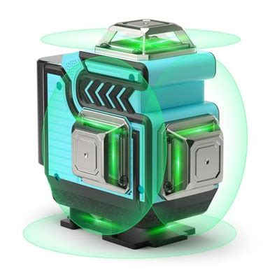 Veuonk Laser Level Self Leveling - 4X360° 4D Green Cross Line For ...