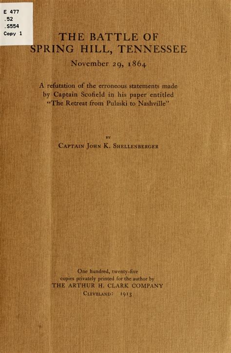 The battle of Spring Hill, Tennessee, November 29, 1864; | Library of ...