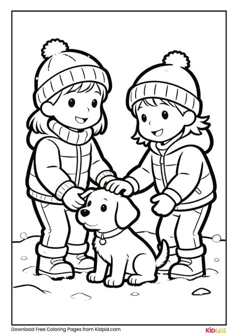 Free Winter Activities Coloring Pages (Free to Download PDF) - Kidpid