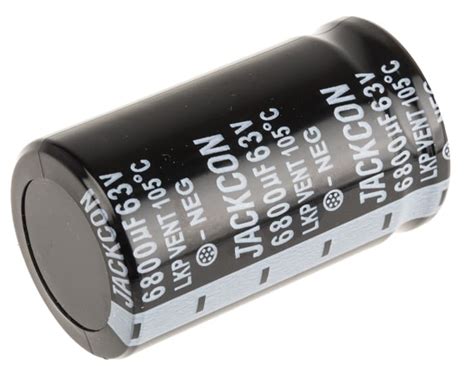 RS PRO | RS PRO 6800μF Aluminium Electrolytic Capacitor 63V dc, Snap-In ...
