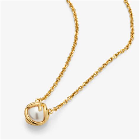 F is Fendi Necklace Gold finish Gold | Fendi