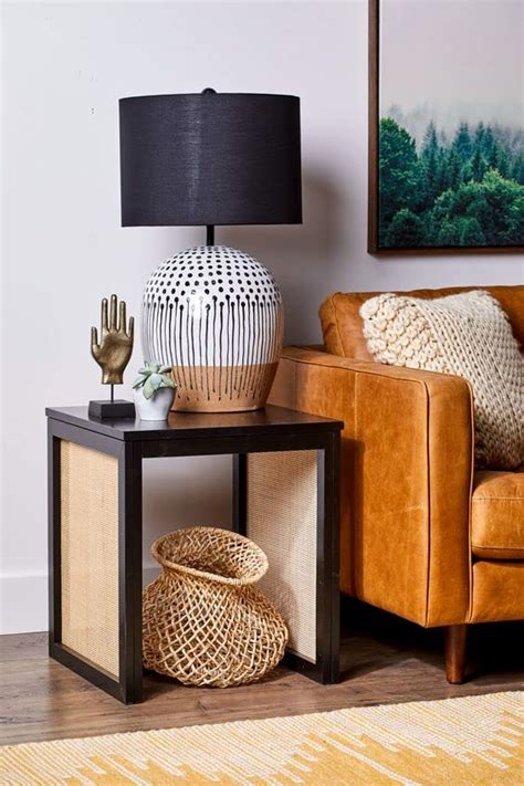ASIAN ARTS Cube Rattan Boho end Table peg Table Side Table : Amazon.in ...
