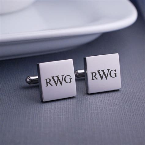 Image result for Monogram Cufflinks