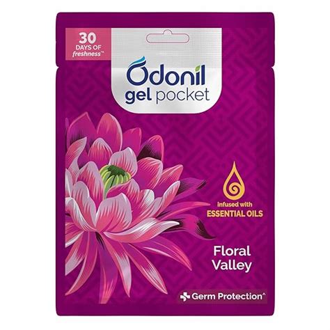 Odonil Gel Pocket - Floral Valley | Infused with Essential Oils | Germ ...