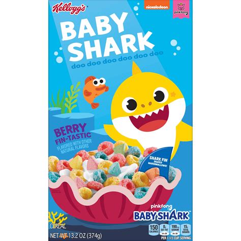 Buy Kellogg's Pinkfong Baby Shark Breakfast Cereal, Berry Fin-Tastic ...