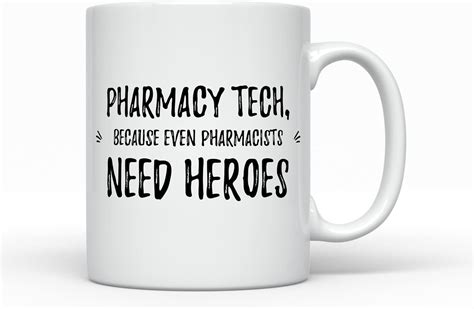 Buy Pharmacy Tech Coffee Mug, Funny Gifts for Best Pharmacist Ever ...