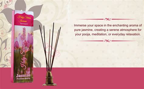 HOLY SHRINE INCENSES Samriddhi Jasmine Flavour Bamboo Stick Agarbatti ...