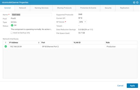 Dell Unity: Creating a Proxy NAS Server name that contains spaces fails ...