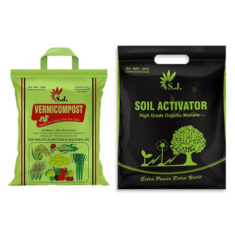 Kraft Seeds Manure Combo - 2 Pcs (5 KG Vermicompost, 5 KG Organic ...