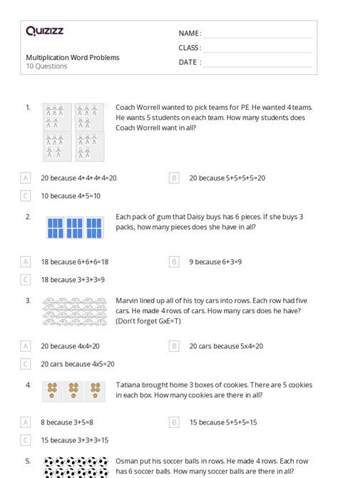 Multiplication Word Problems Grade 2 PDF 的图像结果