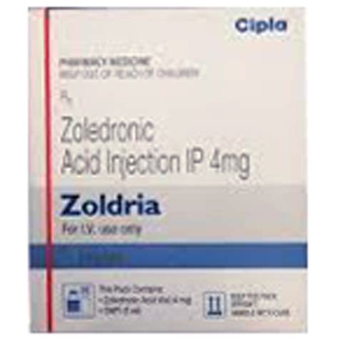 Zoldria 4mg Injection 5 ml | Uses, Side Effects, Price | Apollo Pharmacy