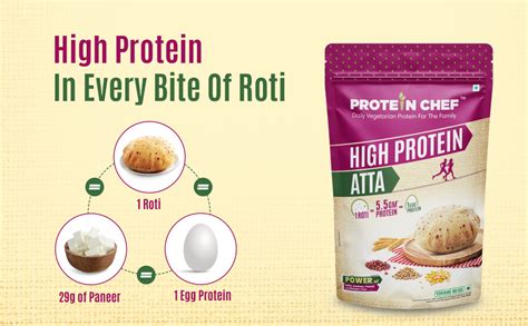 Protein Chef High Protein Atta (2 Kg) | 7 Supergrains Protein Flour ...