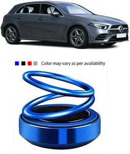 YUNEIK Car Solar Rotating Air Freshner Automatic 360° Diffuser Car-Blue ...