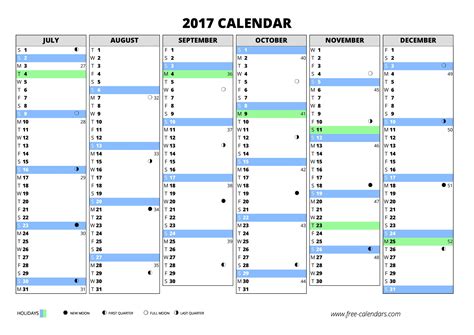 2017 calendar ≡ free-calendars.com