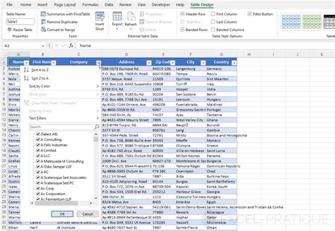 Excel Filtering Tables 的图像结果