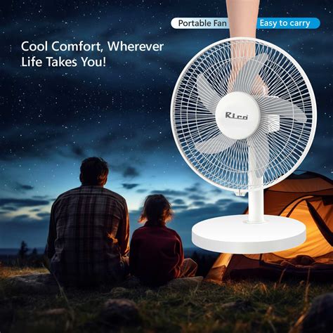 Rico AirSwift Rechargeable Table Fan Model RF2503– Rico India