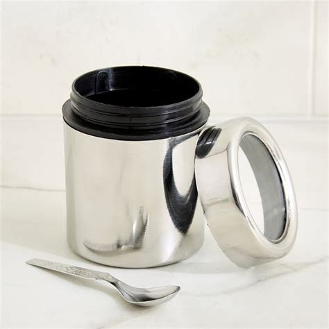 Buy Glovia Corus Set of 6 Stainless Steel Spice Jars with Spoons and ...