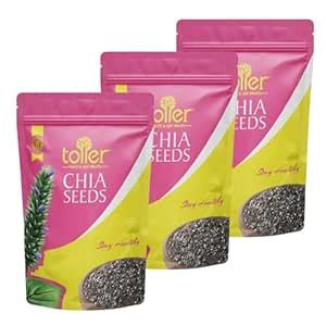 toller 100% Natural and Premium Raw Chia Seeds - 200gm each | Raw Chia ...
