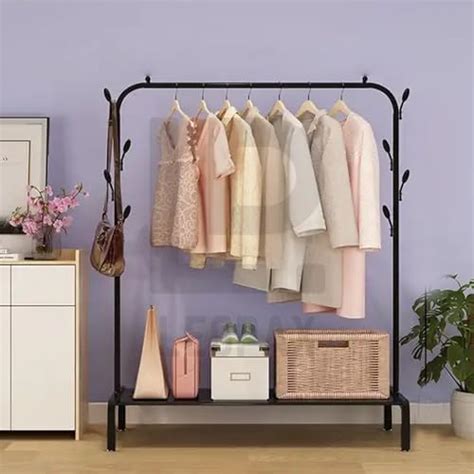 Ozoy Metal Multifunctional Garment Stand Cloth Rack Freestanding ...