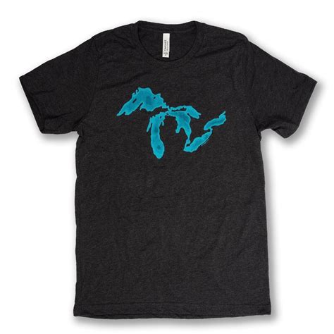 Great Lakes Tee - Unisex - Michigan T-shirt, Great Lakes Gift, Midwest ...